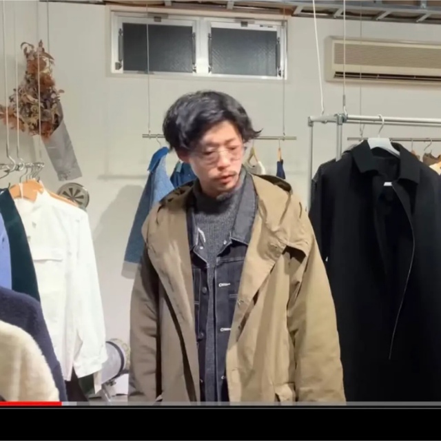 コモリ　comoli フーデッドコート　takamamaさん着用　サイズ2