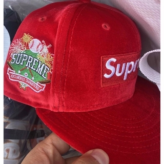 Supreme - Supreme Velour Box Logo New Era