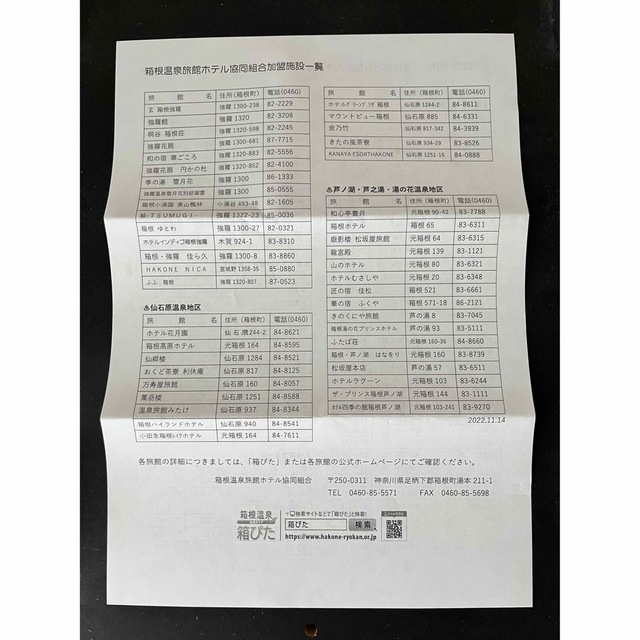 箱ぴた　60000円分　箱根　宿泊補助券　3枚セット