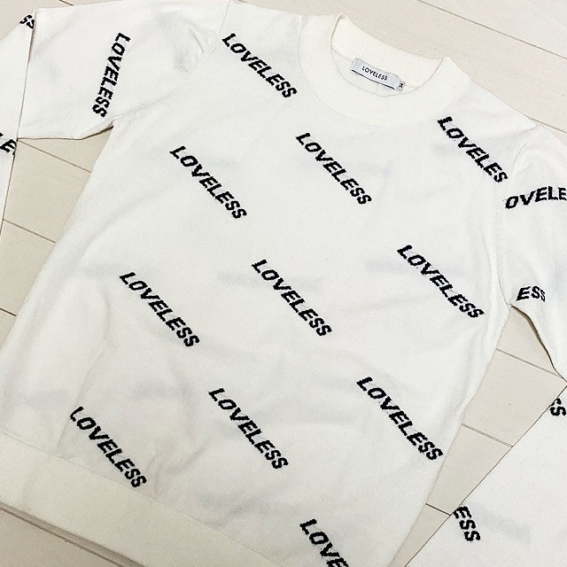 LOVELESS 総柄 ニット ☆美品