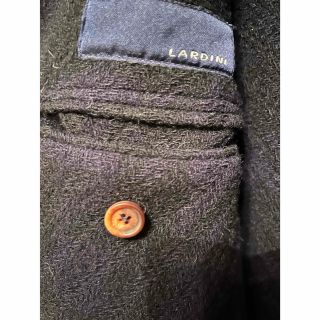 LARDINI ビッグシェパードチェックチェスターコート neuroinstituto.com.br