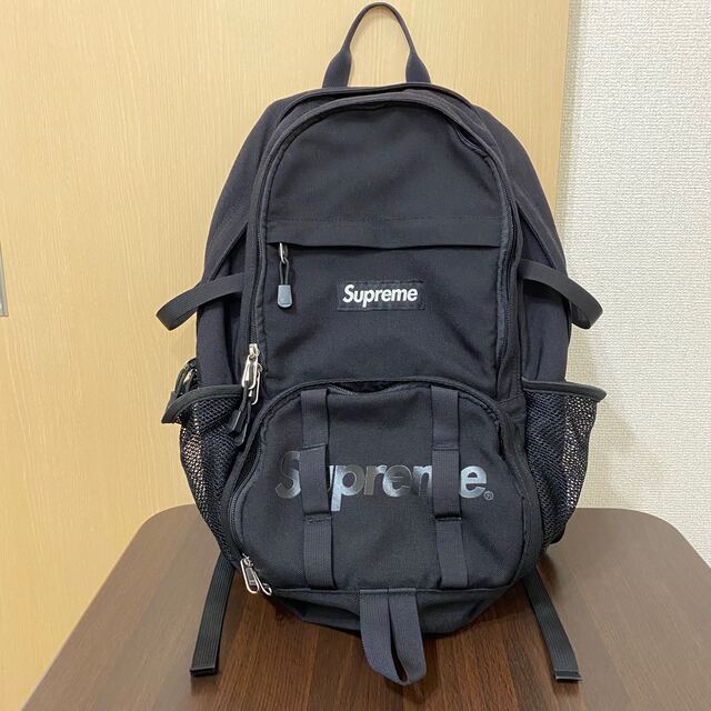 supreme 2015SS バックパック 黒バッグ