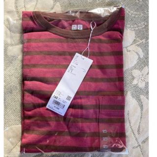 ユニクロ(UNIQLO)のUNIQLO ボーダータートルネック Tシャツ 160(Tシャツ/カットソー)