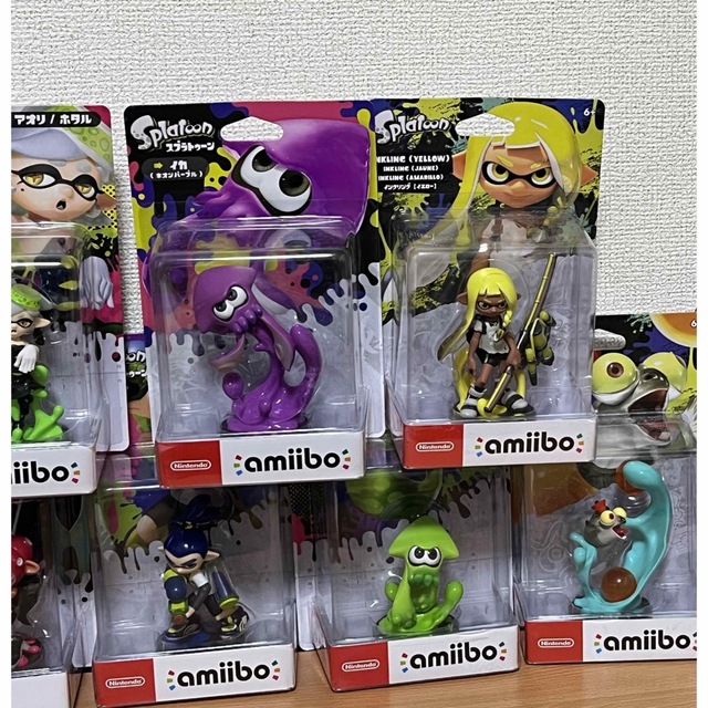 任天堂(ニンテンドウ)のamiibo スプラトゥーン　トリプルセット　ボーイ　イカ　シオカラーズ　他 エンタメ/ホビーのフィギュア(ゲームキャラクター)の商品写真