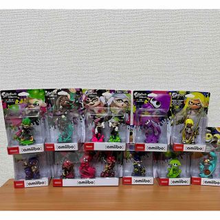 ニンテンドウ(任天堂)のamiibo スプラトゥーン　トリプルセット　ボーイ　イカ　シオカラーズ　他(ゲームキャラクター)