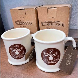 スターバックスコーヒー(Starbucks Coffee)の【アメリカ限定】新品未使用 スタバ 一号店限定 マグカップ ペアセット(その他)