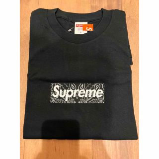 シュプリーム(Supreme)のsupreme bandana box logo tee ブラック　L(Tシャツ/カットソー(半袖/袖なし))
