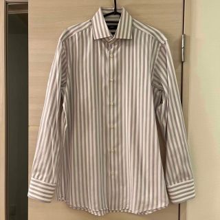 ヒューゴボス(HUGO BOSS)のヒューゴボス/HUGO BOSS 長袖ストライプシャツ 40/XL 約3万円(シャツ)