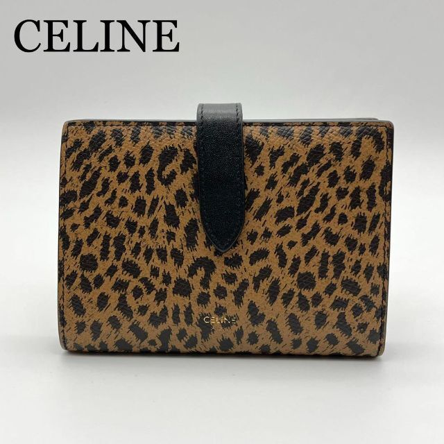 ✨美品✨CELINE セリーヌ ミディアムストラップウォレット レオパード