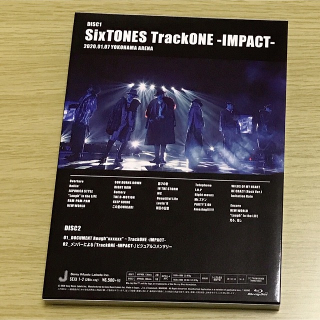 SixTONES(ストーンズ)のTrackONE　-IMPACT-（初回盤）  エンタメ/ホビーのDVD/ブルーレイ(アイドル)の商品写真