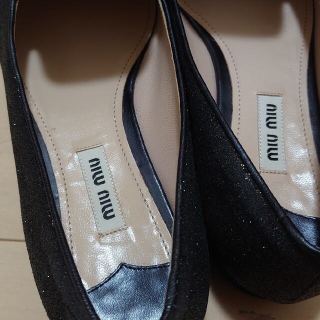miumiu(ミュウミュウ)の再値下げ☆miumiu☆フラットシューズ レディースの靴/シューズ(バレエシューズ)の商品写真