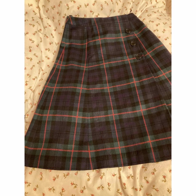 Yorkland(ヨークランド)のヨークランド　チェック　スカート レディースのスカート(ひざ丈スカート)の商品写真