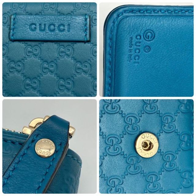 Gucci(グッチ)の【GG柄】グッチ レザー マイクログッチシマ 折り財布 レディースのファッション小物(財布)の商品写真