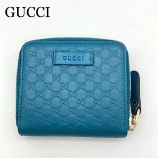 グッチ(Gucci)の【GG柄】グッチ レザー マイクログッチシマ 折り財布(財布)