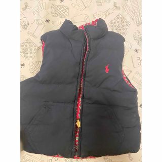 ラルフローレン(Ralph Lauren)のラルフローレン　リバーシブル　ダウンベスト　24M 90 95(ジャケット/上着)