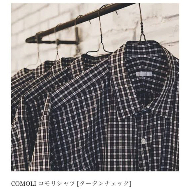 COMOLI(コモリ)のCOMOLI コモリシャツ　タータンチェック　size3 メンズのトップス(シャツ)の商品写真