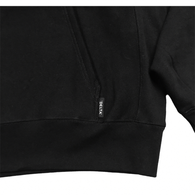 【DELTA】DECK LOGO HOODIE "STRIPE" BLACK