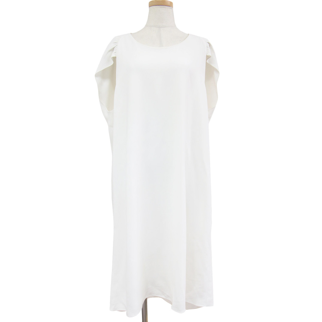 THE ROW ザ ロウ ワンピース ドレス ホワイト 白 XS ロング丈 ノースリーブ ストレッチ パーティー お呼ばれ 体型カバー ゆったり エレガント 大人 女性【レディース】【中古】【美品】【K3564】 | フリマアプリ ラクマ