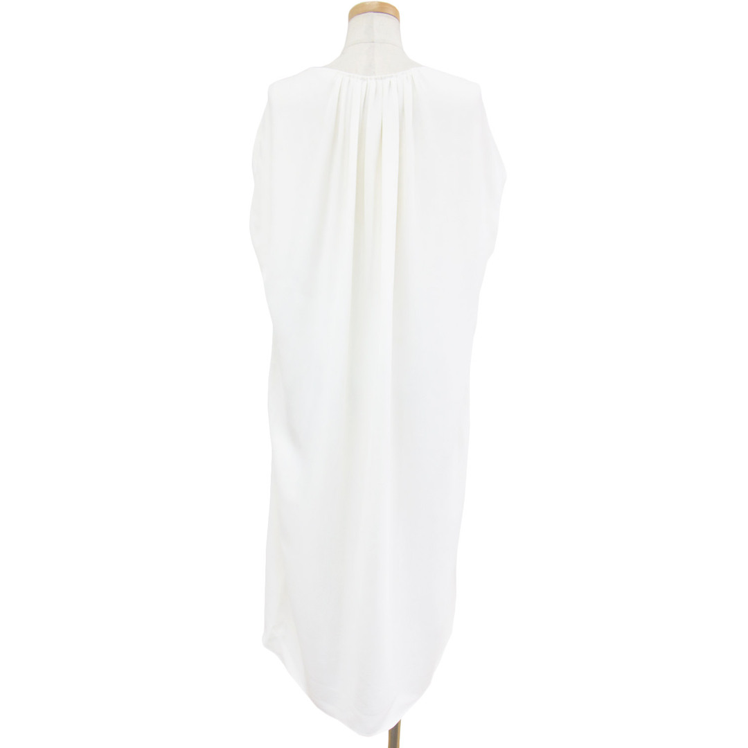 THE ROW ザ ロウ ワンピース ドレス ホワイト 白 XS ロング丈 ノースリーブ ストレッチ パーティー お呼ばれ 体型カバー ゆったり エレガント 大人 女性【レディース】【中古】【美品】【K3564】