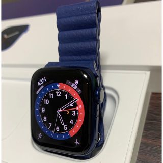 アップルウォッチ(Apple Watch)の美品　Apple Watch 40mmブルー(腕時計(デジタル))