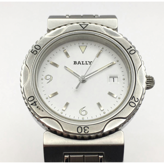 BALLY/バリー 3針 Date デイト メンズ クォーツ 腕時計 71.10