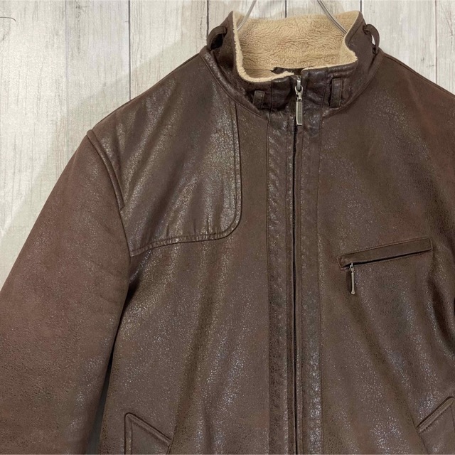売り取扱店 Burberry バーバリー ムートンジャケット L ボアジャケット