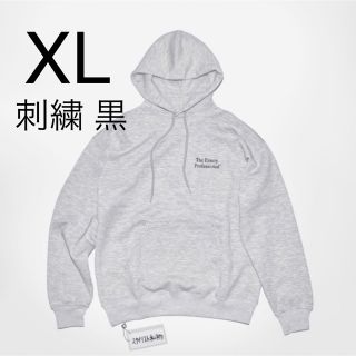 ワンエルディーケーセレクト(1LDK SELECT)のennoyとスタイリスト私物 HOODIE GRAY 刺繍BLACK XL(パーカー)