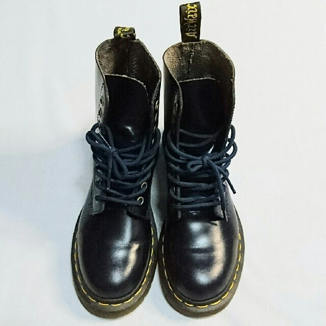 ★美品★【Dr.Martens】綺麗なMarinBlue★8ホールブーツ☆UK4ブルー