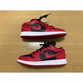 ナイキ(NIKE)の NIKE AIR JORDAN 1 LOW(GS) gym red/black(スニーカー)