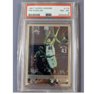 NBAカード ルーキーカード #115 Tim Duncan RC PSA8(シングルカード)