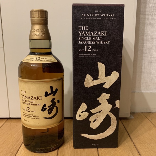 箱付き‼️サントリーピュアモルトウイスキー　山崎１２年