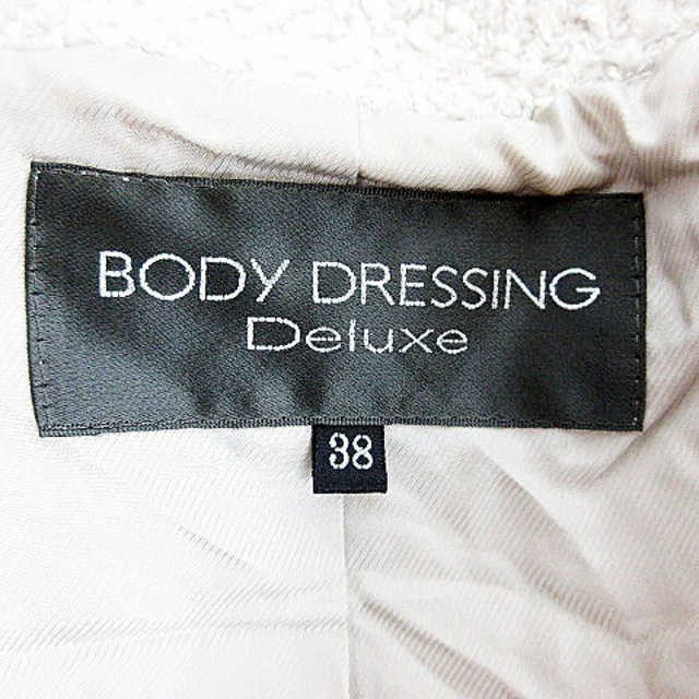 BODY DRESSING Deluxe(ボディドレッシングデラックス)のボディドレッシングデラックス コート スタンドカラー 長袖 総柄 38 グレー レディースのジャケット/アウター(その他)の商品写真