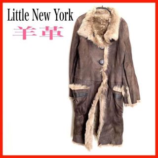 LittleNewYork/リトルニューヨーク　レザーコート(ロングコート)