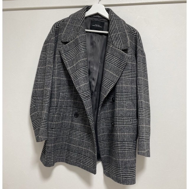 UNITED ARROWS green label relaxing(ユナイテッドアローズグリーンレーベルリラクシング)のtomoko様専用　チェックチェスターコート　36サイズ レディースのジャケット/アウター(チェスターコート)の商品写真