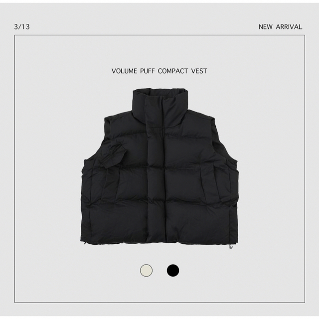 Aclent ダウンベスト Volume puff vest compact