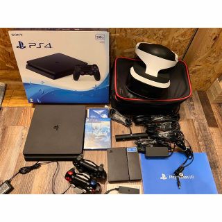 プレイステーション4(PlayStation4)のPlayStation 4 CUH-2000A + VRセット 中古(家庭用ゲーム機本体)