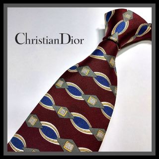 クリスチャンディオール(Christian Dior)の161【Christian Dior】ディオール ネクタイ  赤×青×緑×白×黄(ネクタイ)