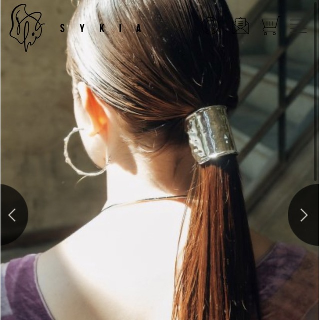 STUDIOUS(ステュディオス)の新品SYKIA Unevenness Hair Pierce (M) レディースのヘアアクセサリー(バレッタ/ヘアクリップ)の商品写真