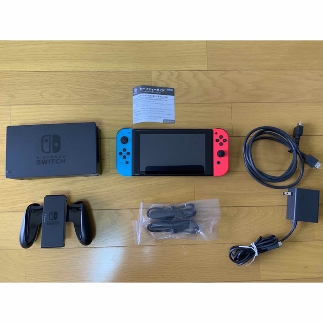 【美品・保証書・おまけつき】スイッチ JOY-CON(L) ネオンブルー