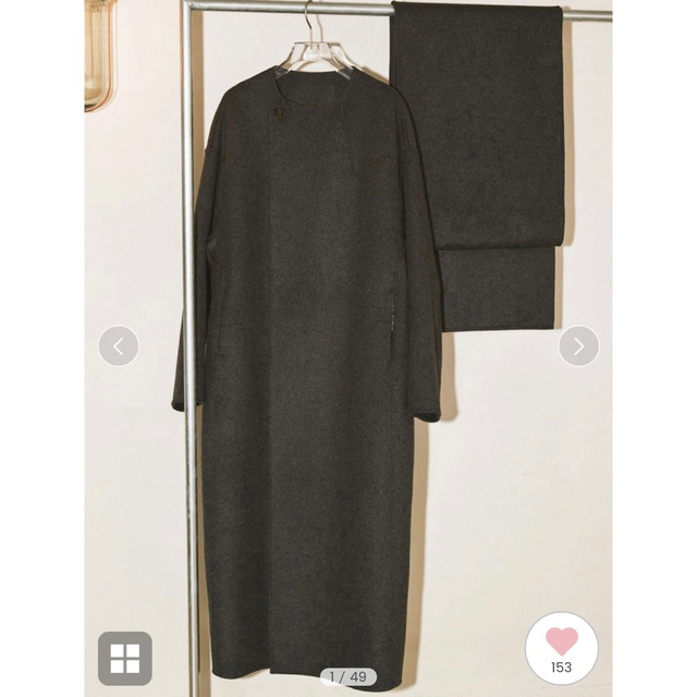 TODAYFUL(トゥデイフル)のtodayful Stole Wool Coat レディースのジャケット/アウター(ロングコート)の商品写真