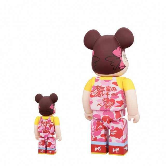 BE@RBRICK - BE＠RBRICK BAPE(R) ペコちゃん 100% & 400%ピンクの通販 ...