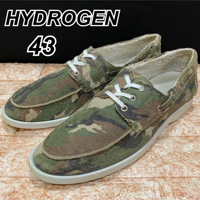 HYDROGEN(ハイドロゲン)のハイドロゲン 迷彩 ドクロ  デッキシューズ メンズの靴/シューズ(デッキシューズ)の商品写真