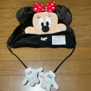 ディズニー(Disney)の美品　ディズニー　ファンキャップ　ミニー(キャラクターグッズ)