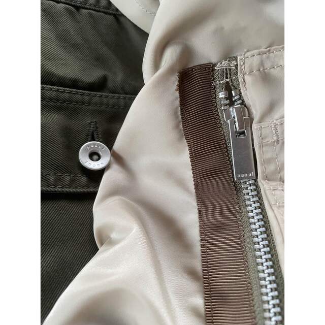 sacai - 4新品 sacai レディース 再構築 デニムジャケット MA-1