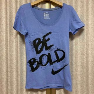 ナイキ(NIKE)のNIKE ブルー プリントTシャツ S(Tシャツ(半袖/袖なし))