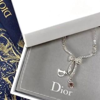 極美品　Christian Dior ディオール　リボン　ネックレス