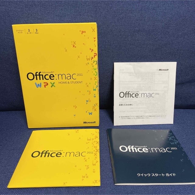 Microsoft(マイクロソフト)のMicrosoft OFFICE FOR MAC H&S 2011J ファミリー スマホ/家電/カメラのPC/タブレット(その他)の商品写真