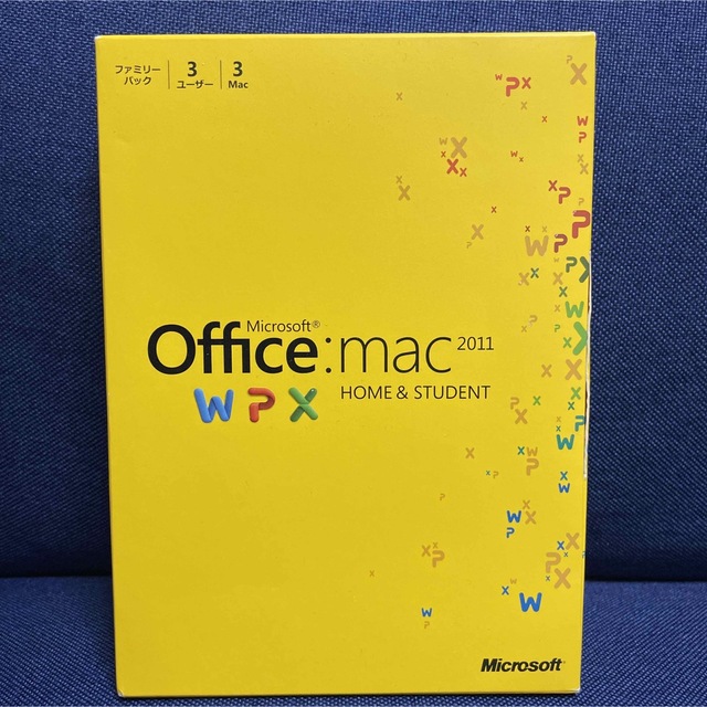 Microsoft(マイクロソフト)のMicrosoft OFFICE FOR MAC H&S 2011J ファミリー スマホ/家電/カメラのPC/タブレット(その他)の商品写真