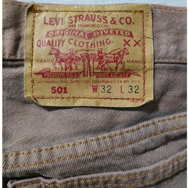 Levi's(リーバイス)のUSA製　80s〜90s　リーバイス　501　ジーンズ　ジーパン　カラージーンズ メンズのパンツ(デニム/ジーンズ)の商品写真