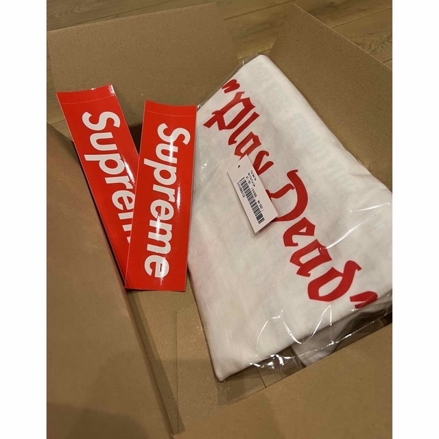 Supreme  Play Dead Tee サイズLWhiteSIZE